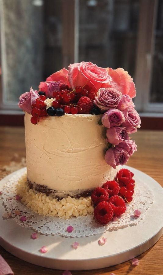 Gâteau fleuri