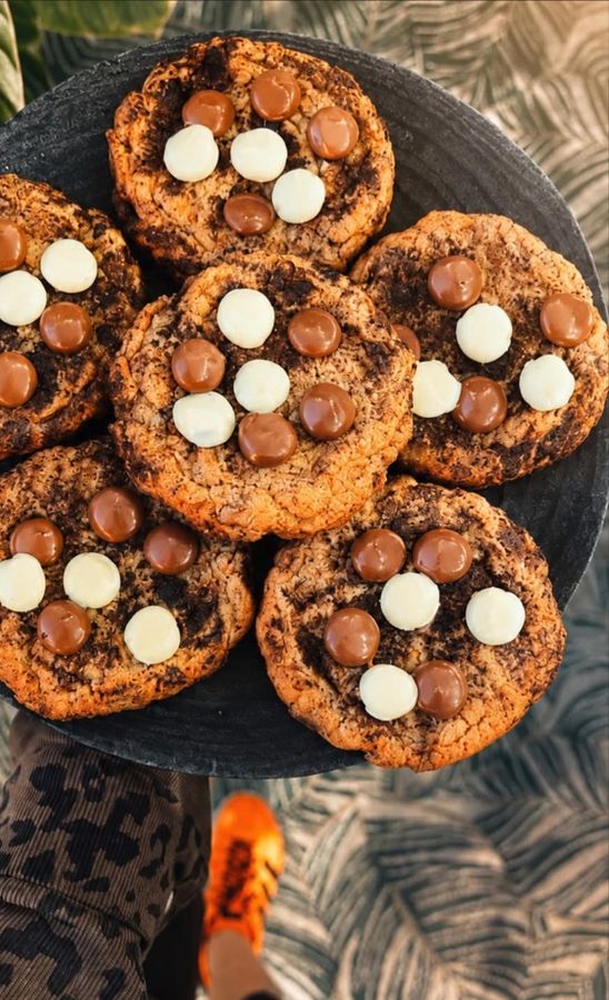 Cookies chocolat blanc et lait